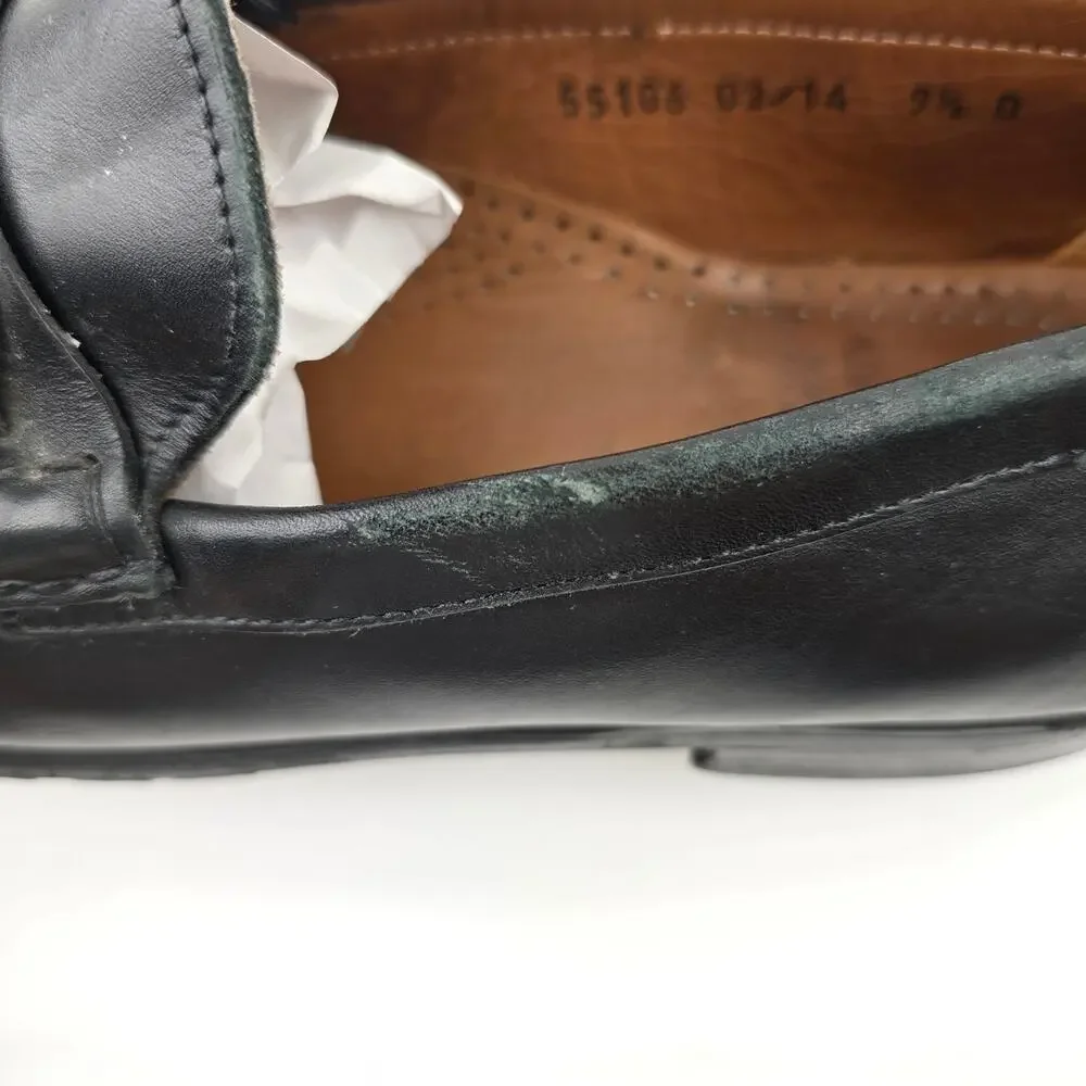 Allen Edmonds Arezzo‎ Italian Dress Loafer Mens 9.5D Black Leather Slip On